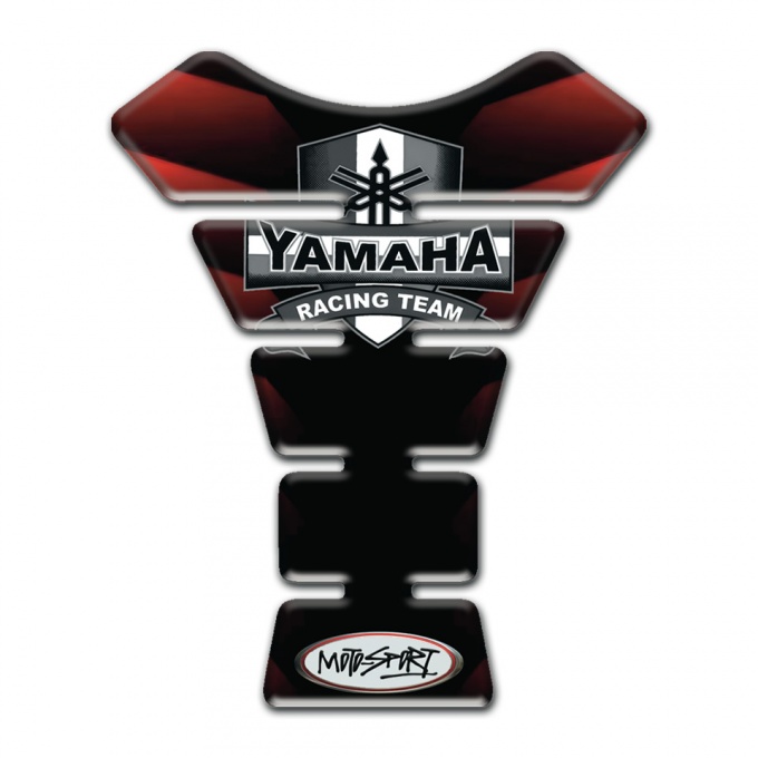Yamaha Tank Guard Pads Stylish Black red Design Moto Sport Edition 
