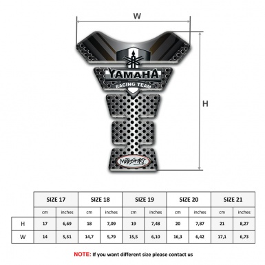 Yamaha Tank Pad Motorbike Amazing Design Racing Team Style 