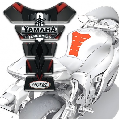 Yamaha Tank Pad Motorbike dark Background Racing Team Logo 