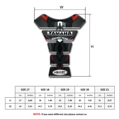 Yamaha Tank Pad Motorbike dark Background Racing Team Logo 