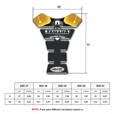 Yamaha Tank Pad Motorbike MOto Sport Style Racing Team logo 