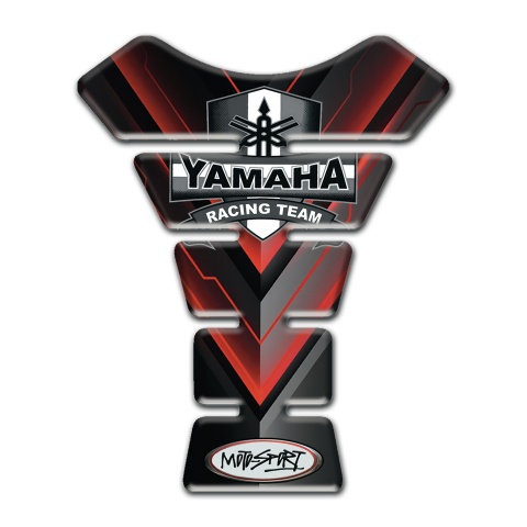 Yamaha Tank Protector Black with Red Vshape Decoration 