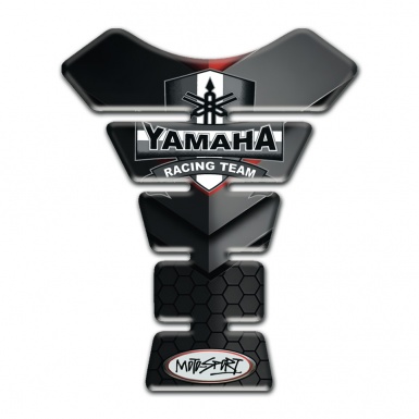 Yamaha Tank Pad Motorbike Black Gray Decoration Base Racing Team Edition 