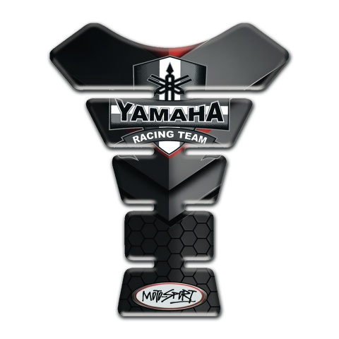 Yamaha Tank Pad Motorbike Black Gray Decoration Base Racing Team Edition 