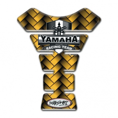 Yamaha Tank Guard Pads Yellow Fibers Design 