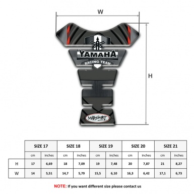 Yamaha Tank Guard Pads Racing Team Logo Premium Quality Edition 