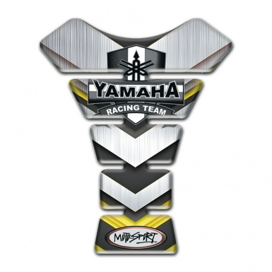 Yamaha Tank Protector Silver V Shape Details Design 