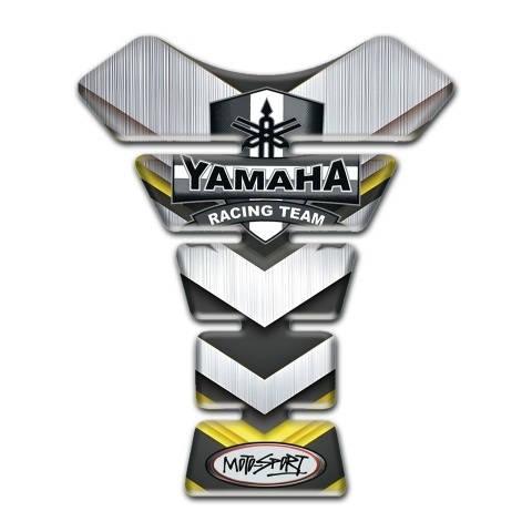 Yamaha Tank Protector Silver V Shape Details Design 