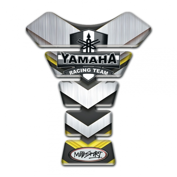 Yamaha Tank Protector Silver V Shape Details Design 