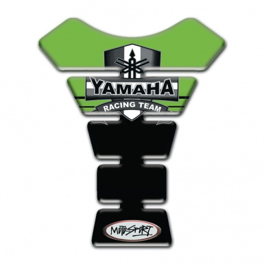 Yamaha Tank Pad Motorbike Black Green Colors Base Racing Team style 