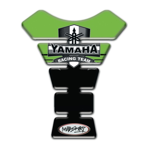 Yamaha Tank Pad Motorbike Black Green Colors Base Racing Team style 