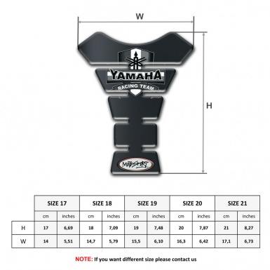 Yamaha Tank Protector Craphite Effect Base Design 