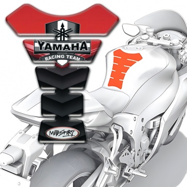 Yamaha Tank Pad Protector Moto Sport Edition Stylish Logo 