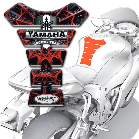 Yamaha Tank Fuse Red 3D spider web style 
