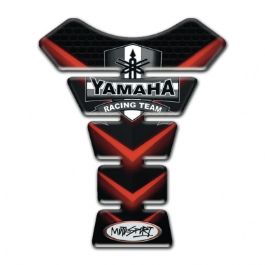 Yamaha Tank Guard Pads Red V Shape Lights Design 