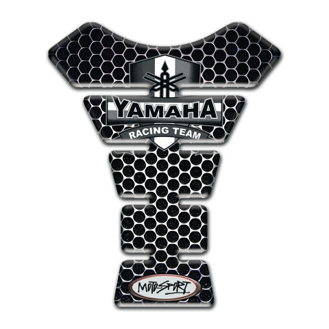 Yamaha Tank Pad Protector Racing Team Style Perforated Base Design 