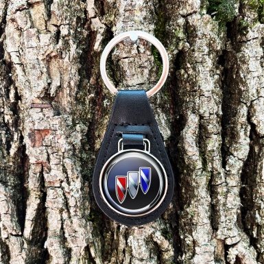 Buick Keyring Holder Leather Blue Multicolor Design