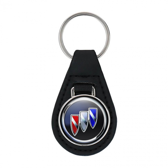 Buick Keyring Holder Leather Blue Multicolor Design