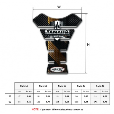 Yamaha Tank Fuse Brown band Design 