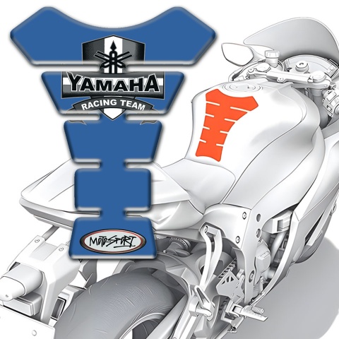 Yamaha Tank Guard Pads Blue Design Moto Sport Style 