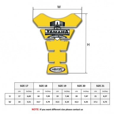 Yamaha Tank Fuse Yellow Design Moto Sport Style 