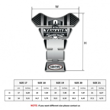 Yamaha Tank Pad Motorbike High-Quality  Racimng Team Edition 