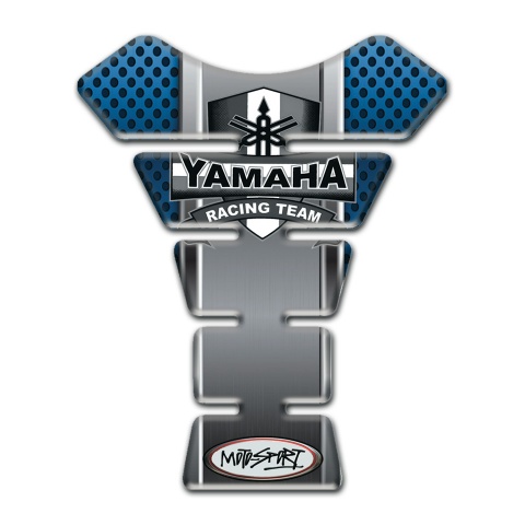Yamaha Tank Pad Protector Blue Grey Elements Design Moto Sport Style 