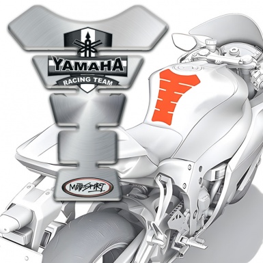 Yamaha Tank Protector Silver Design Moto Sport Edition 