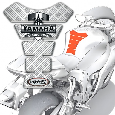 Yamaha Tank Pad Protector Crossed Patterns Design Moto Sport Style 