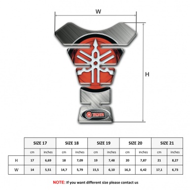 Yamaha  Tank Guard Pads Matte Base Big Logo 