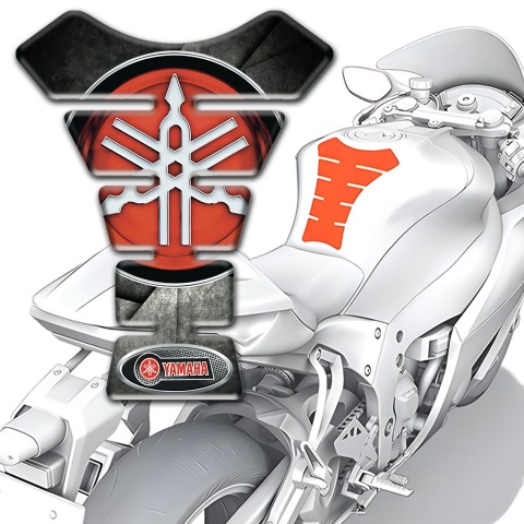 Yamaha Tank Pad Protector Stylish Design Red logo 