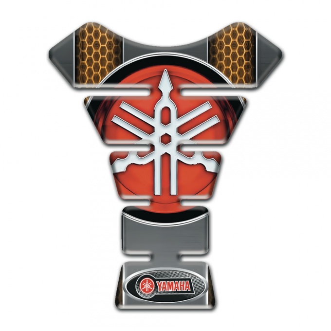 Yamaha Tank Fuse Honeycomb Motive Classic Logo 