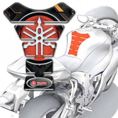 Yamaha Tank Pad Motorbike High End Base Style Round logo 