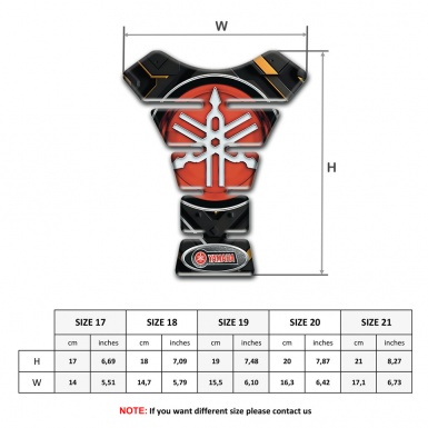 Yamaha Tank Pad Motorbike High End Base Style Round logo 
