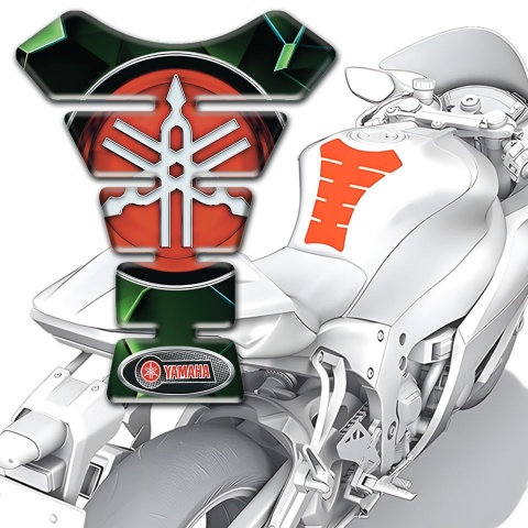 Yamaha Tank Fuse Green Black Decoration with Big Logo 