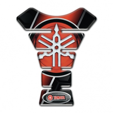 Yamaha Tank Pad Motorbike Silicone Sticker Big Red Logo Style 