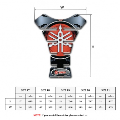 Yamaha Tank Protector Torn Details Baseand Big Logo 