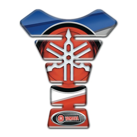 Yamaha Tank Pad Protector Blue Red Design Big Logo Style 