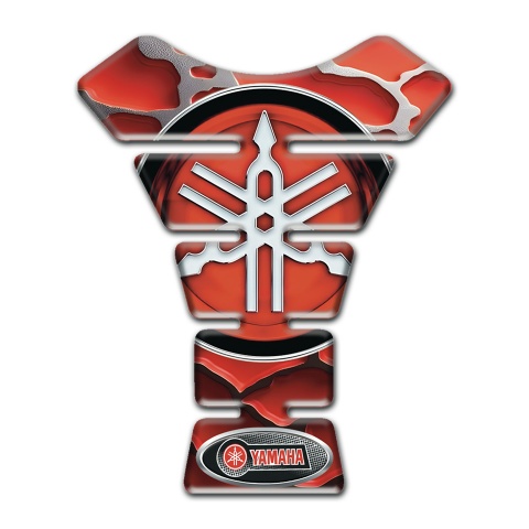 Yamaha Tank Fuse Red Grey Patterns Base Big Logo Style 