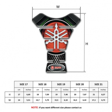 Yamaha Tank Guard Pads Classic Red logo Edition 