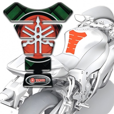 Yamaha Tank Fuse Green Black Colors Base Big Logo Style 