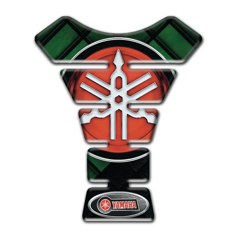 Yamaha Tank Fuse Green Black Colors Base Big Logo Style 