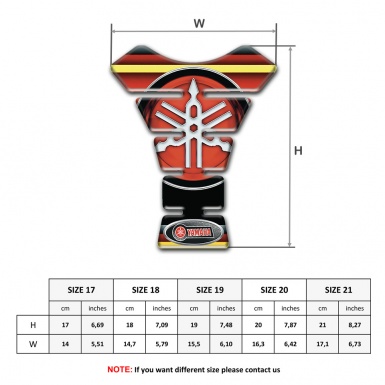 Yamaha Tank Guard Pads Multicolored Stylish Edition