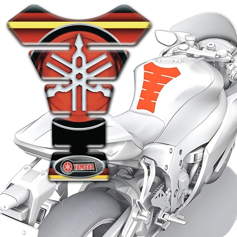 Yamaha Tank Guard Pads Multicolored Stylish Edition