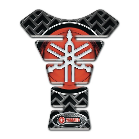 Yamaha Tank Guard Pads Metal Elements base Big Red Logo 