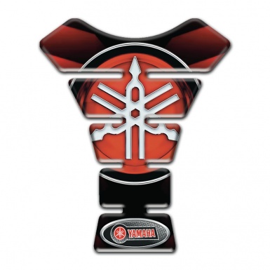 Yamaha Tank Pad Motorbike Black Red edition Classic Red logo 