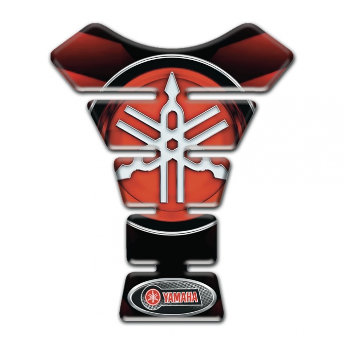 Yamaha Tank Pad Motorbike Black Red edition Classic Red logo 