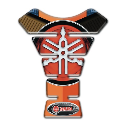 Yamaha Tank Pad Protector Orange Nuances base Design Classic Big Logo 