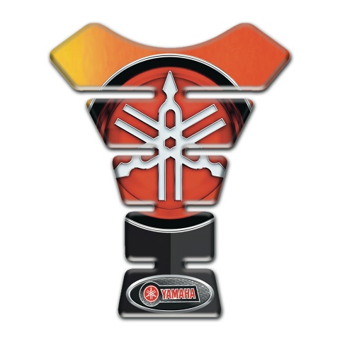 Yamaha Tank Protector Fire effect Base Big Logo style 