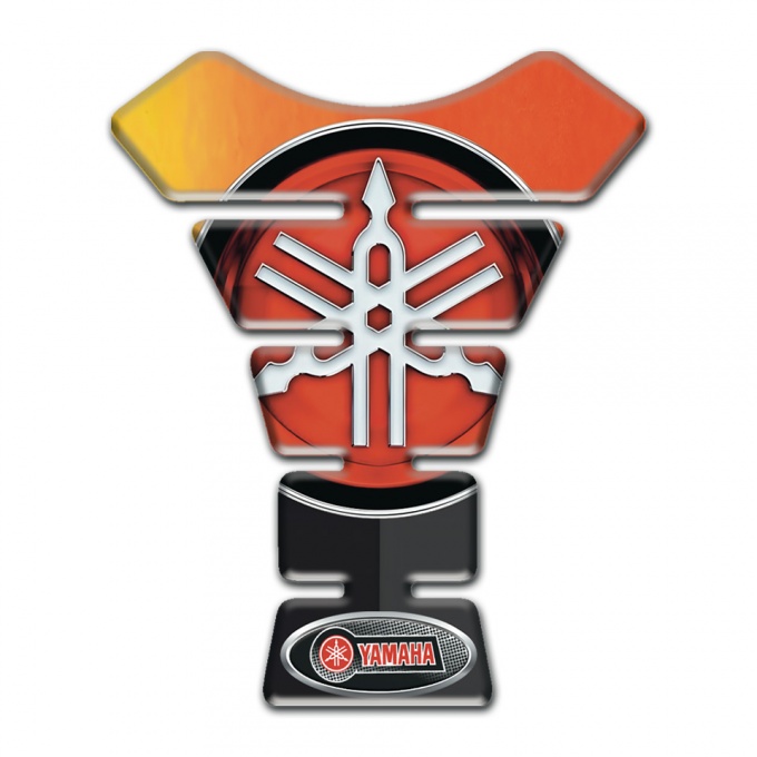 Yamaha Tank Protector Fire effect Base Big Logo style 